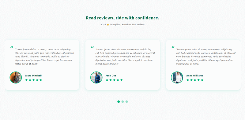 Responsive Testimonial Slider for Shopify (Liquid + Swiper.js)